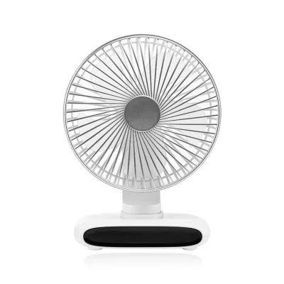 N702 Digital Display Automatic Head Shaking Desktop Fan 6 Speeds Wind Silence Wall Mountable for Household Office Hotel