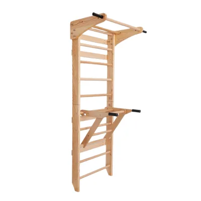 Strength Training Stretching Swedish Ladder Wall Bars Wooden Multifunctional Home Gym