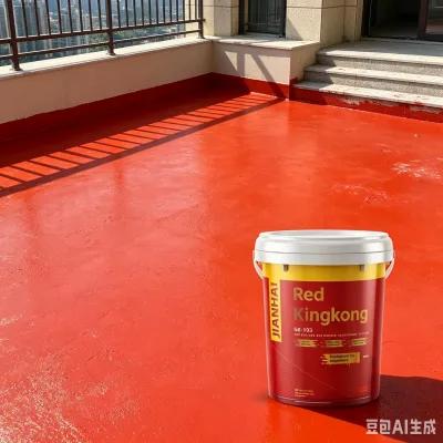 Eco Friendly Red Rubber Liquid Membrane for Swimming Pool and Water Tank Exterior Waterproof
