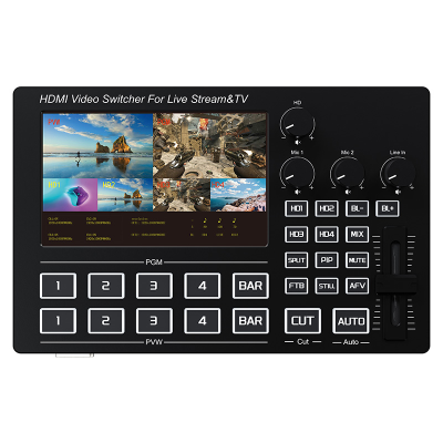 5 Inch Screen HDMI Video Switching Live Streaming Broadcast Switcher Replay Video Controller