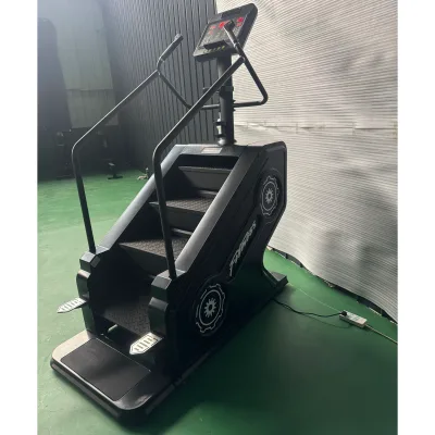 Energy - Efficient Quiet Stair Climber with Double Grip Functionally Equipped and Adjustable - Speed Climbing Trainer