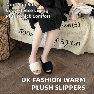Low Price Wholesale UK Trendy Fashion Anti-Slip Lightweight One Strap Indoor Slippers for Women