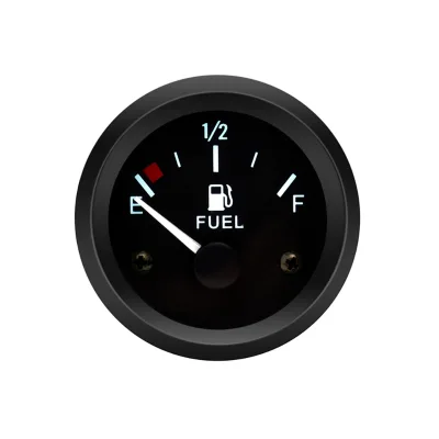 Black 52mm Car Oil Level Gauge 12 Fuel Gauge Fuel Gauge Marine Car Meter