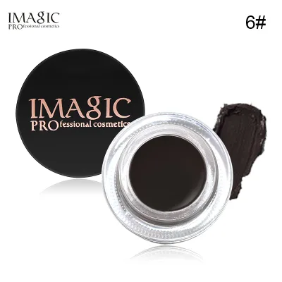 Natural Long Lasting Water-resistant Eyebrow Gel with Brush 6 Natural Colors Eyebrow Pomade Easy to Apply Private Label