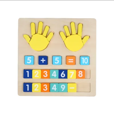 Jet Wooden Math Puzzle Toy for Toddler Cognitive Development Early Education Kidsi