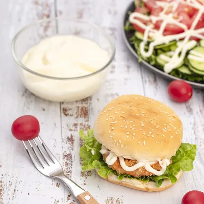 Vegan Recipe Mayo Sauce for Sandwich Hamburgers