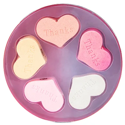 Wholesale Shimmer Heart Mother's Day Bath Bomb Gift Set Fizzies Organic