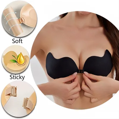 Heart Shape Invisible Adhesive Breast Lift Patches Breathable Nipple Covers Reusable Breast Petals Enhancer