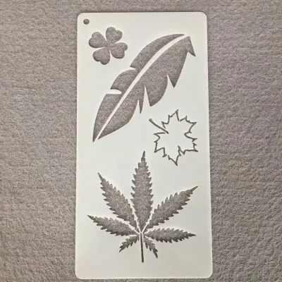 Eco-friendly Slim-cut Drawing Stencils Nature Leaf Outline Templates for Junior Botanical Sketching Practice