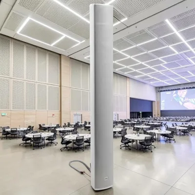 Cotina Durable Commercial Speaker Crystal Clear Audio Passive Design Aluminum Material Waterproof Educational Facility Sound
