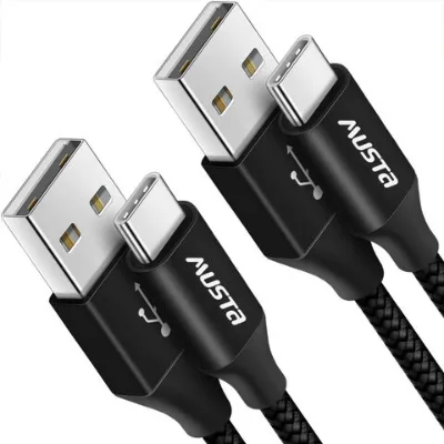 Type C to USB 3.0 Cable 2M Cotton Braided and Data Transfer USB C Cable