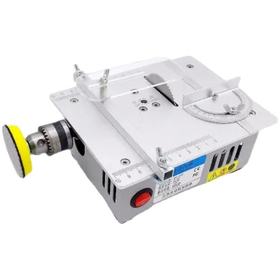 JSC Portable Mini Electric Desktop Circular Saw 220V/110V Household DIY Woodworking Hobby Horizontal Motor Core Components 1