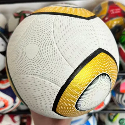 Classic Stylish Size 5 Thermal Bonded PU Leather Football Waterproof & Durable for Grass & Concrete Ground