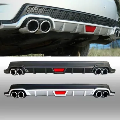 Car Accessories Universal Rear Bumper Diffuser Car Universal Diffuser With Exhaust Car Diffuser