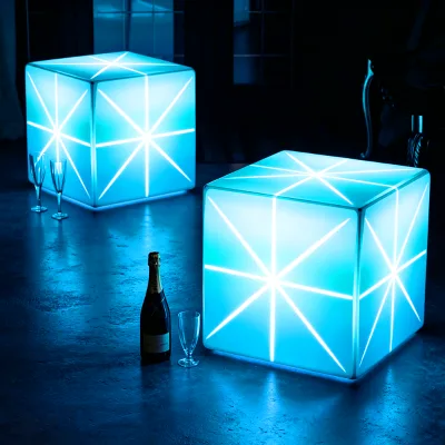 Custom Surface Logo LED Illuminated Cube Lamp OEM LED Light for Brand Activation Marketing Activity Props LED Cube Light