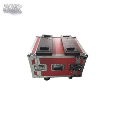 Custom Black Hard Carry Strong Dj Mixer case Aluminium 8u Rack case