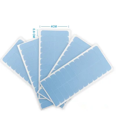 High-adhesive Blue Hair Extension Tape Beauty Hairdressing Waterproof Wig Film Hair Weaving Hair Extension Double-sided Tape