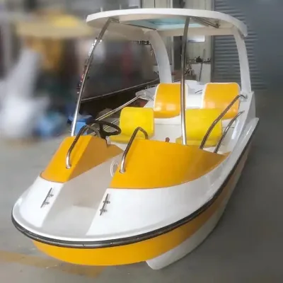 Cheap Price Fiberglass Leisure Electric Boat for Sale