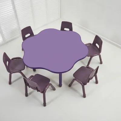 Colorful Modern Kid Table and Chair Set Bedroom Furniture Durable Safety Child Kids Party Tables and Chairs