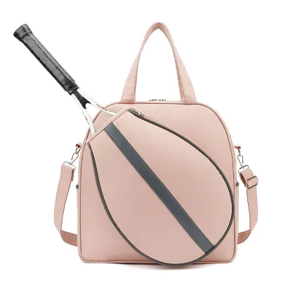 Custom Large Water Resistant Tennis Shoulder Bag Racquet Sports Badminton Tennis Racket Tote Bag for Women