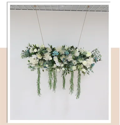 Suspended Ceiling Artificial Silk Double-Sided Floral Arrangement Green Plant Vine Wedding Backdrop Banquet Event Prop