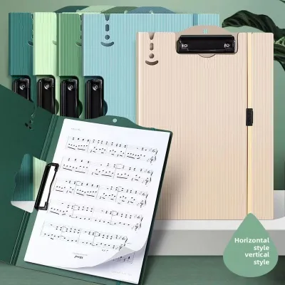 2026 Plastic Spring File Clip Office Business Contract Folder Writing Pad Printable logo Matte PP File Folder Stationery Office