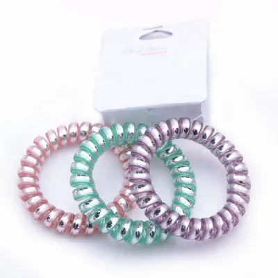3 Pcs Hair Ties Accessories Ribbon Elastics Hair Ties Ponytail Holders Phone Cord for Women Girls