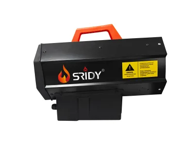 Portable Stainless Steel Piezo Ignition Gas Heater with Orange Handle Energy Saving Freestanding for Industrial Use