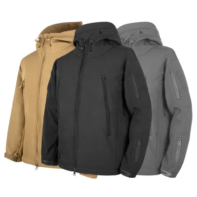 Men's Tactical Jacket Soft Shell Jacket Outdoor Water-repellent Camouflage Tactical Jacket