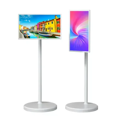 Smart Tv 32inch Mobile Monitor Portable Tv With Stand Bathroom Wireless Rechargeable Rotate Big Screen Tv Interactive Television