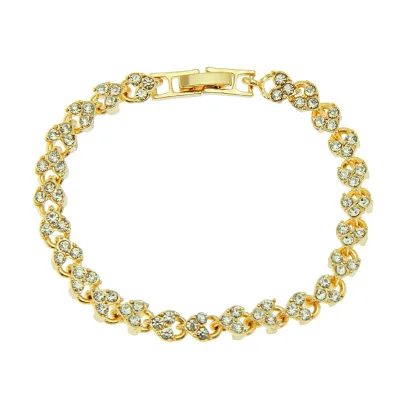 New Roman simple love shape diamond-encrusted women's bracelet