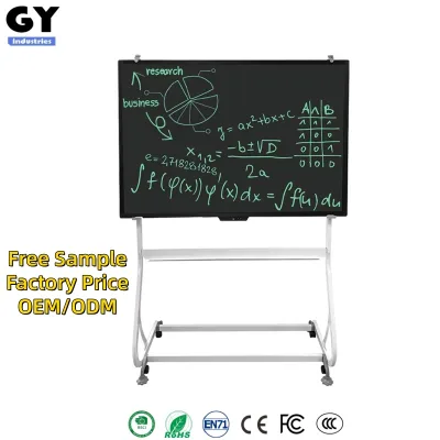 58-inch LCD Memo Pads Writing Board Office Stand-type Movable Split Screen One-key Clearing Large Blackboard Teaching