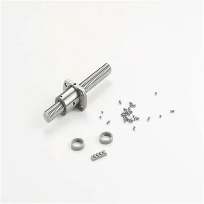 Custom 2KG Electro Galvanized Alloy Steel Milled Threaded SCR0802 Ball Screw Shaft CNC Zinc Coated Lead Screw With Matching Nut