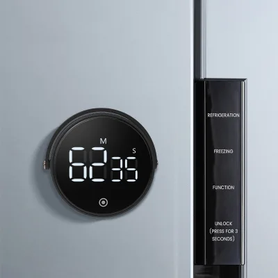 Factory Hot Sale Round Magnetic LED Digital Display Countdown Timer