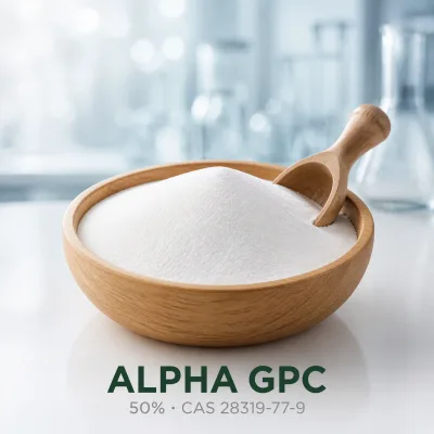 Alpha GPC 50% Powder CAS 28319-77-9 Glycerophosphocholine Food Grade Supplement Raw Material Bulk Wholesale Factory Supply