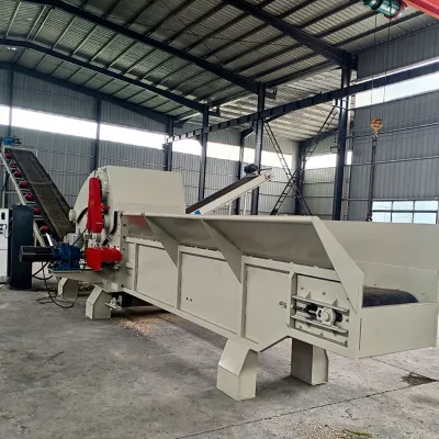 Large Drum Wood Chipper Crusher BX218 132KW Adjustable Chip Size Palm Tree Chips Crusher Bamboo Slicer Wood Chips Making Machine