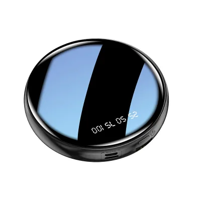 Customizable 20000mAh Mini Mobile Business Power Bank New Round Design Built in Three-Cable Detachable Feature for Business Gift