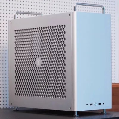 OEM CNC Milled Aluminum Mid Tower MicroATX Mini PC Case Side Panel Window Anodized Surface High Precision Heat Dissipation Shell
