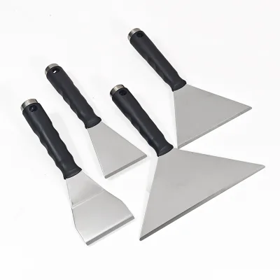 Professional Flexible Stainless Steel Wall Plaster Scraping Tool Scraper