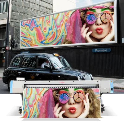 3.2m High Speed Pvc Label Sticker Eco Solvent  Printer Plotter with Double Print Head