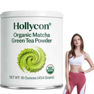 OEM Private Label Organic Matcha Green Tea Powder 100% Pure Matcha Supplement Improves Digestion Replenishes Dietary Fiber