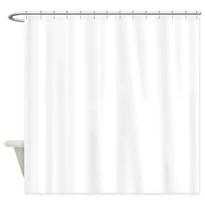 Wholesale Bulk Polyester White Sublimation Blank Bathroom Shower Curtain