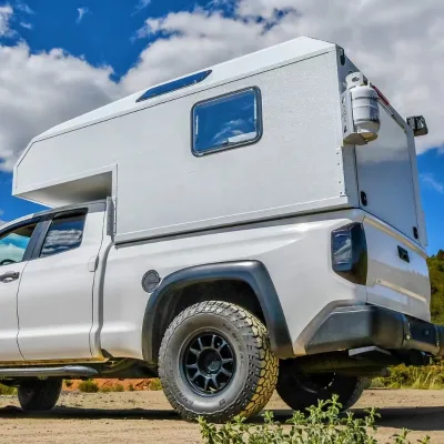 New Style Ecocampor Lightweight Round Truck Camper Equipped With Internal Kitchen Hot Sale