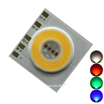 20 Watt Epistar Epileds Bridgelux Red Green Blue Full Color High Power COB RGBW 19x19mm CRI 95 LED Chip
