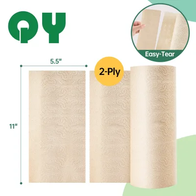 High Quality 2-Ply Laminated Virgin Pulp Blotting Paper Unbleached Kitchen Paper Towel Roll Tissue for Kitchen Use