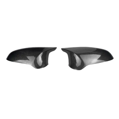 1 Pair Dry Carbon Side Door Rear View Mirror Housing Covers for BMW F80 M3 F82 F83 M4 CS GTS 2014-2018