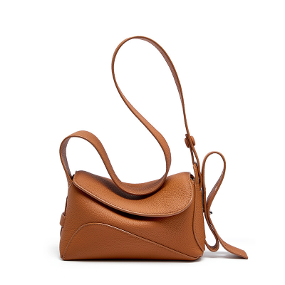 Luxury Brand Genuine Leather Shoulder Bag Fashion Vintage Litchi Leather Crossbody
