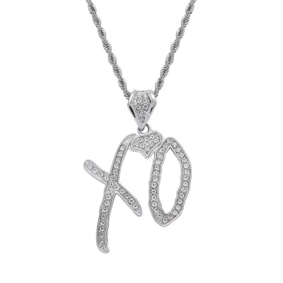 New Luxury Design Classic Fashion Necklace Diamond Letter Pendant Link Chain Elegant Necklace for Party