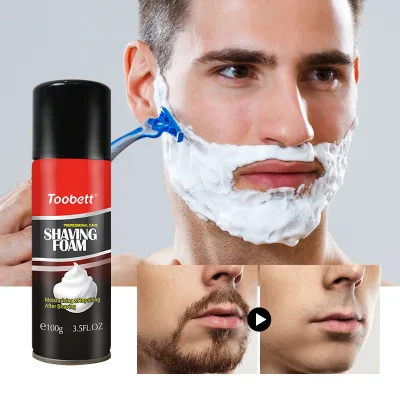 Toobett 100g Moisturizing Fragrance Shaving Cream Foam Premium Shaving Foam for Men