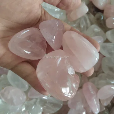 healing crystal wholesale supplier for sound healing white rose Tumbled Gravel Stone